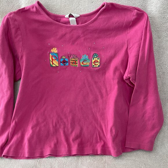CJ Banks Holiday Long sleeved Tee ~ 1X - Picture 1 of 4